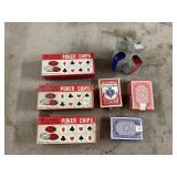 Poker Chips and Playing Cards