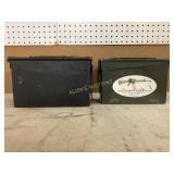 Two Metal Ammunition Storage Boxes