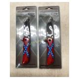 Two Spring-Assist Knives with ABS Handles