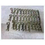 33 Metal R-Clip Cotter Pins