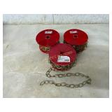 Three Spools of #10 Brass-Plated Decorator Chain