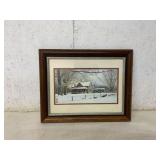 Framed Winter Landscape Print