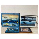 Framed Marine Wildlife Prints