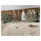Vintage Glass Bottles and Jars