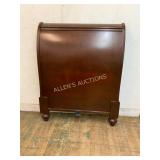 Mahogany Twin Headboard with Curved Design
