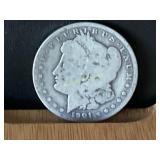 1901 O Morgan Silver Dollar 90% Silver