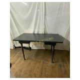 Black Painted Wooden Rectangular Table