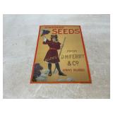 Metal Advertising Sign for D.M. Ferry & Co. Seeds