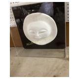 Framed Relief Wall Art of a Stylized Face