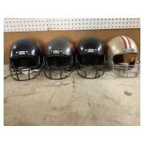 4 Franklin Toy Football Helmets