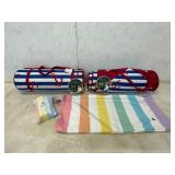 Quick-Dry Beach Towel and 2 Beach Mats