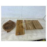 Rustic Wood Platters and Cutting Boards