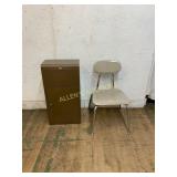 Metal Storage Cabinet and Vinyl Seat Chair
