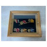 Framed Display of Military Service Medals