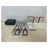 Thermostats, Cash Box, and Paint Brushes