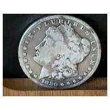1880 S Morgan Silver Dollar, 90% Silver