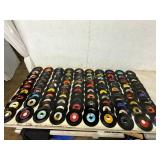 100 Vinyl 45 RPM Records