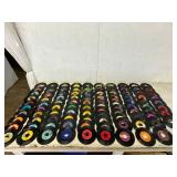 100 Vintage 45 RPM Records