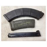 Three Assorted Firearm Magazines