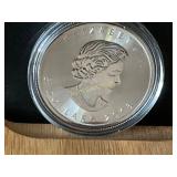 2018 Canadian $5 Coin, 1 Oz Fine Silver