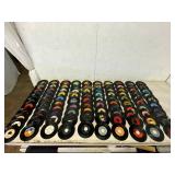 100 Vinyl 45 RPM Records