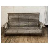 Wood Slatted Porch Swing with Chains
