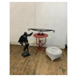 Decorative Items with Wicker, Iron, and Metal