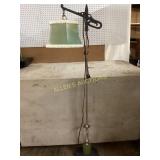 Adjustable Floor Lamp with Glass Base