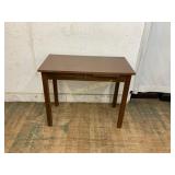 Wood Veneer Desk with Drawer and Slide-Out Surface