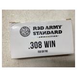Red Army Standard .308 WIN 150 GR FMJ Ammunition