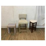 Three Stools in Mixed Materials
