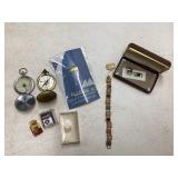 Jewelry, Pins, and Pocket Compasses