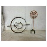 Copper and Metal Wind Sculptures