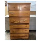 Wooden Chest of Drawers with Six Drawers
