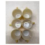 6 Anchor Hocking Fire-King Mugs