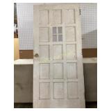 Wooden Panel Door with Brass Knob