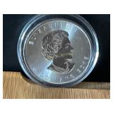 2018 Canadian 5 Dollar 1 Oz Fine Silver Coin