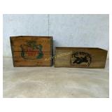 Two Wooden Crates: ï¿½Canada Dryï¿½ and ï¿½Two Rivers De