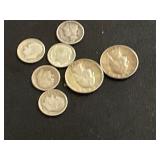 1964 or Earlier U.S. Dimes and Quarters