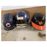 Three Sports Helmets by Various Brands
