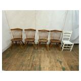 5 Mixed Wooden Chairs