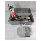Plastic Toolbox with Assorted Tools