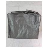 Silver Polyethylene Tarp with Grommets