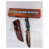 Pakkawood Hunter Knife with Sheath