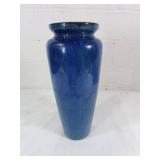 Blue Ceramic Tapered Vase