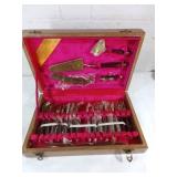 Gold-Plated Dinnerware Set in Wooden Case