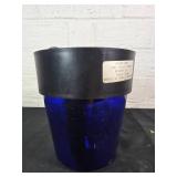 Blue Police Light with Black Metal Housing