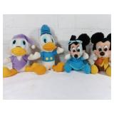 4 Disney Christmas Carol Plush Dolls