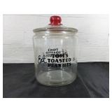Tomï¿½s Roasted Peanuts Glass Jar with Lid