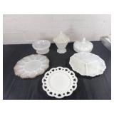 Milk Glass Serving Pieces